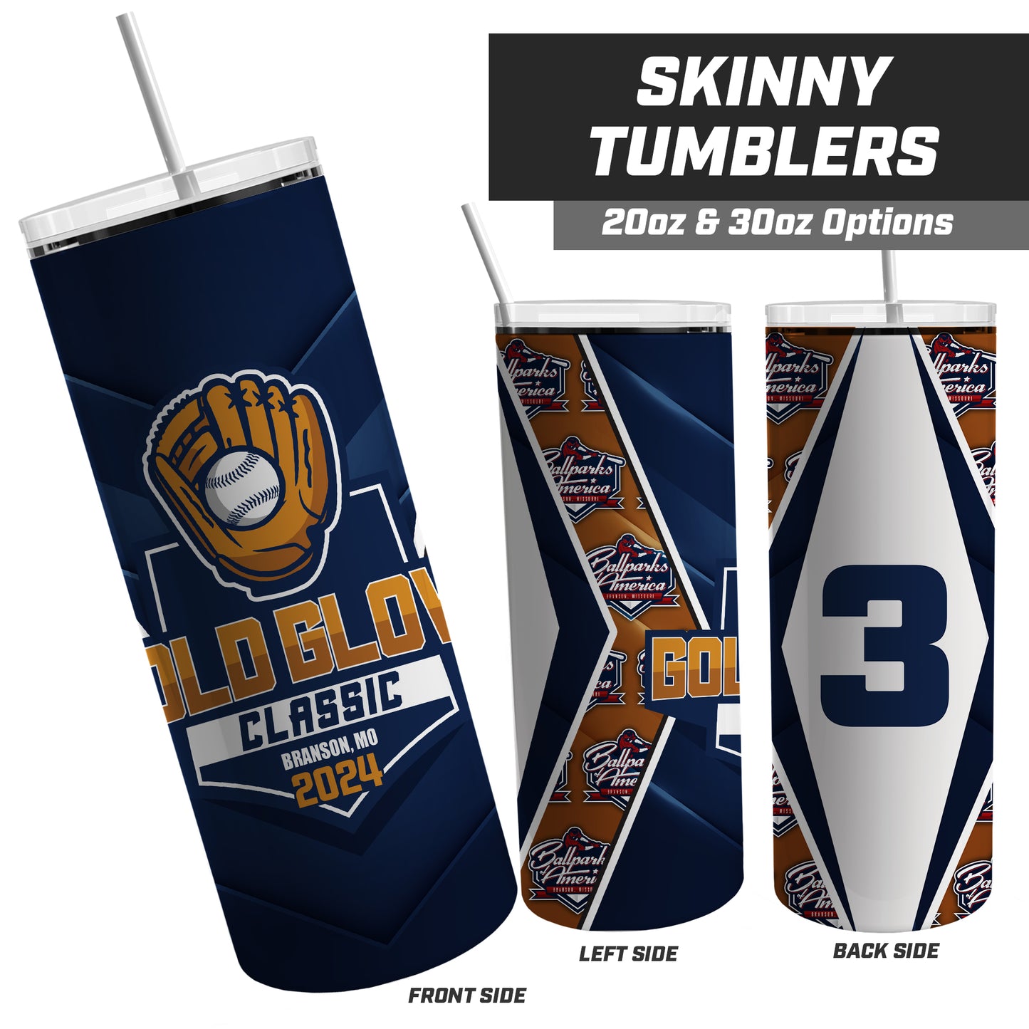 Gold Glove Classic - 20oz Skinny Tumbler