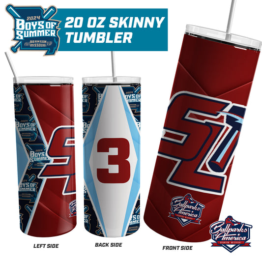 South Lyon Thunder - Boys Of Summer - 20oz Skinny Tumbler