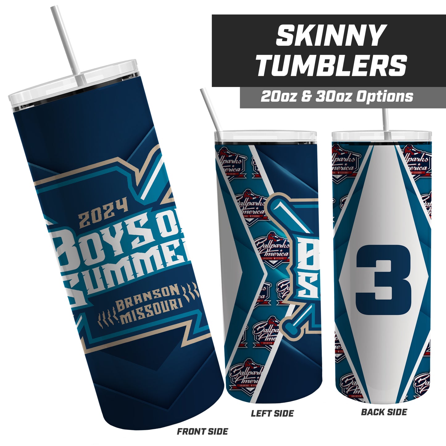 Boys Of Summer - 20oz Skinny Tumbler