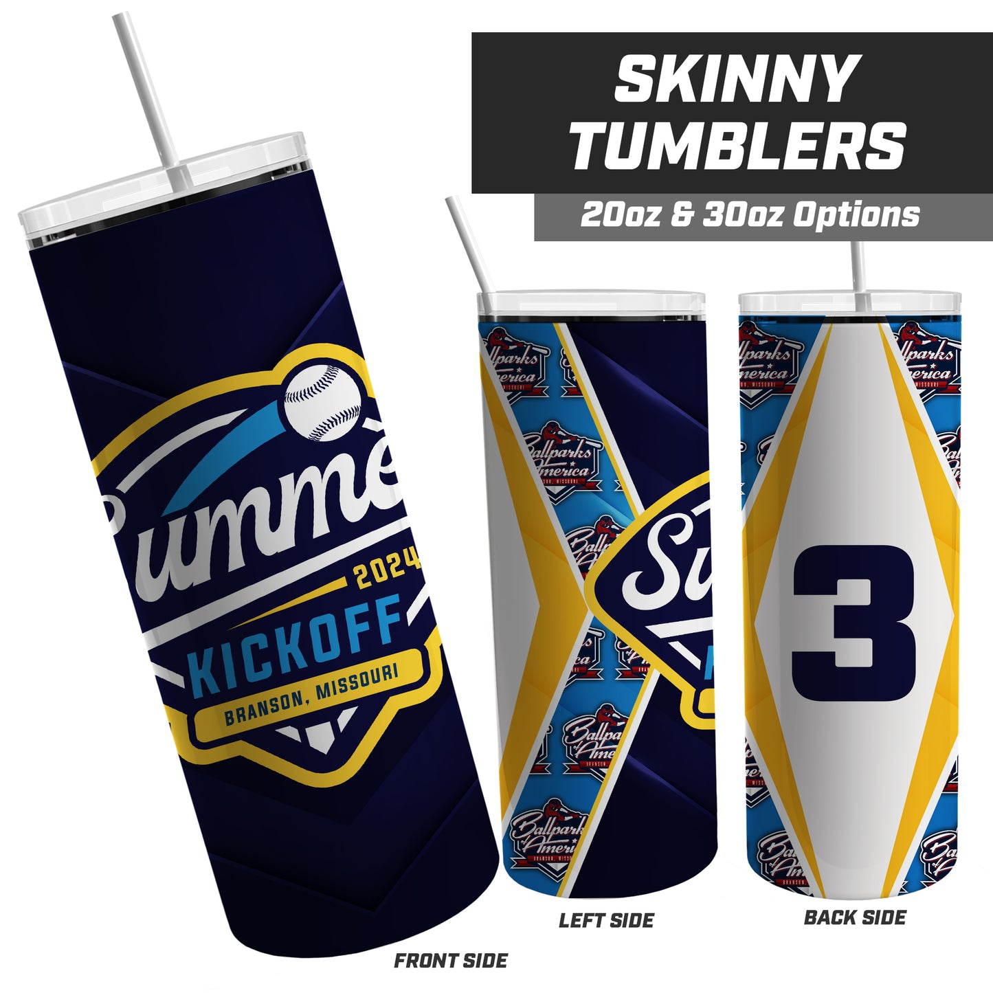 Summer Kickoff - 20oz Skinny Tumbler