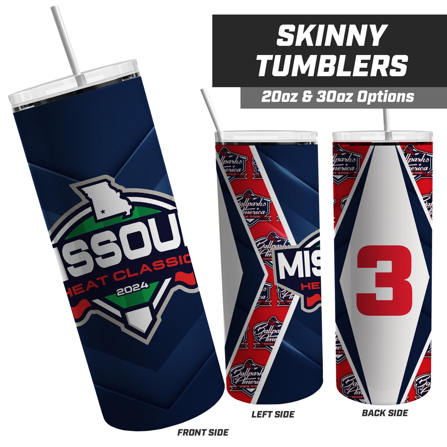 Missouri Heat Classic - 20oz Skinny Tumbler