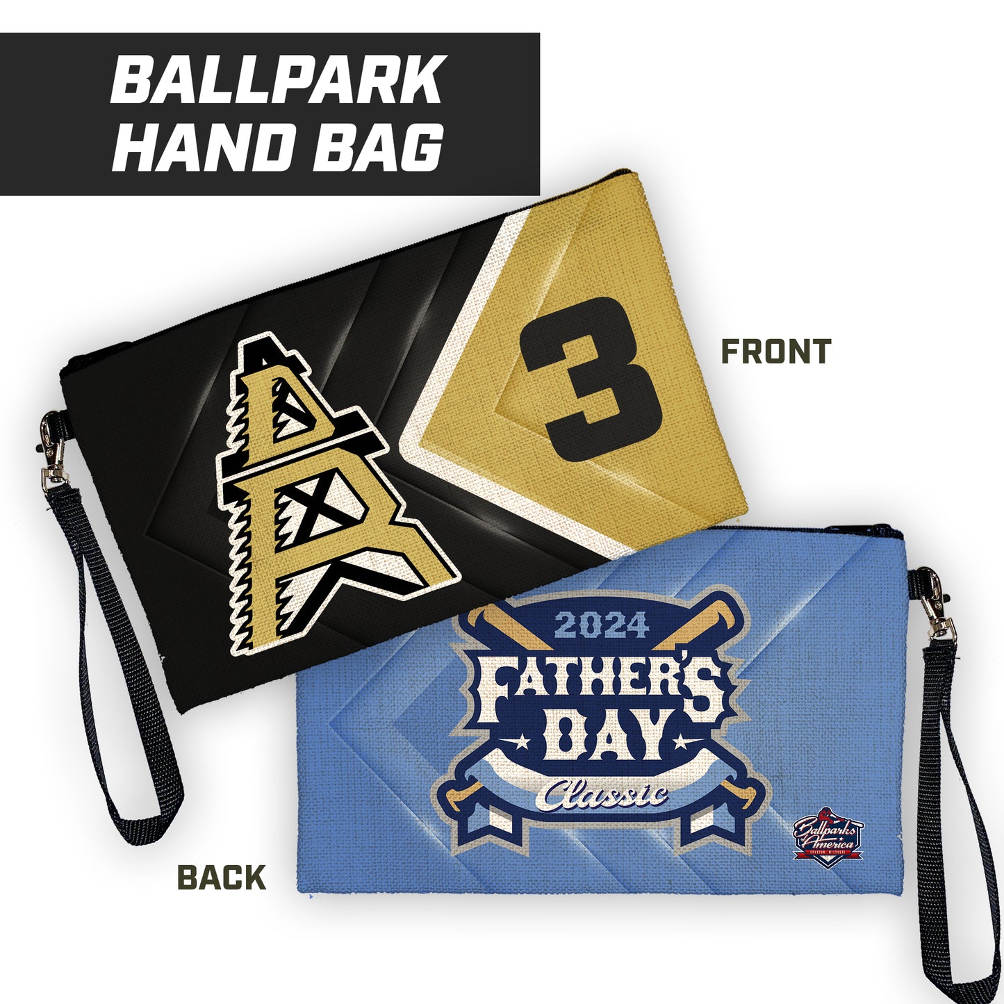 Drillbit Roughnecks - Father's Day Classic - 9"x5" Zipper Bag with Wrist Strap