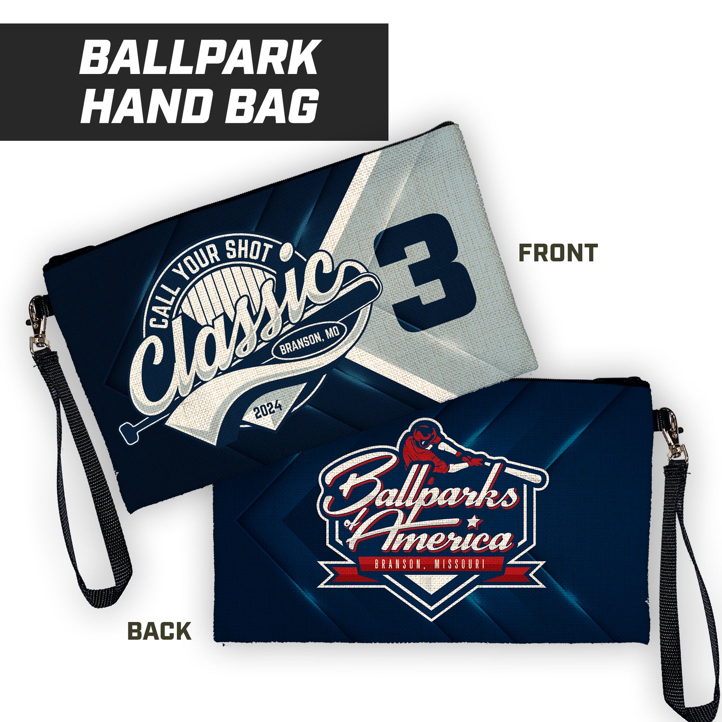 Call Your Shot Classic - 9"x5" Zipper Bag with Wrist Strap