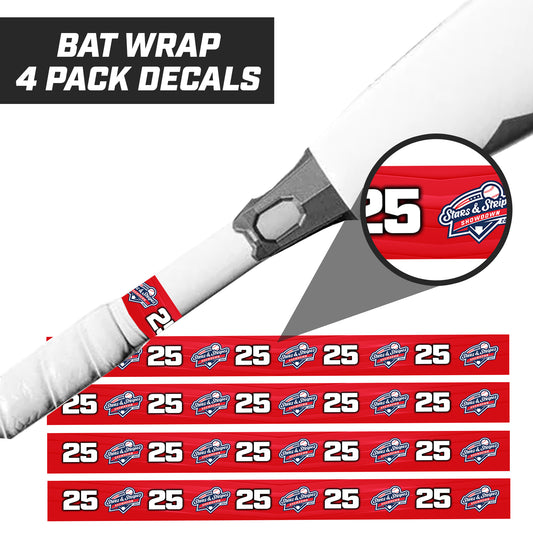 Stars & Stripes - Bat Decal Wraps (4 Pack)