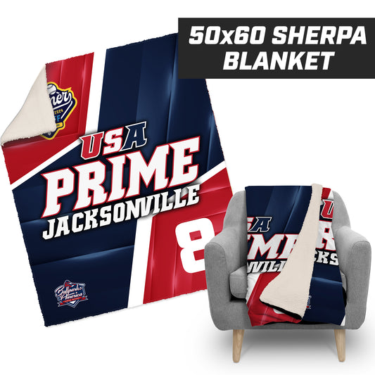 USA Prime Jacksonville - Summer Kickoff - 50”x60” Plush Sherpa Blanket