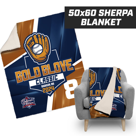 Gold Glove Classic - 50”x60” Plush Sherpa Blanket