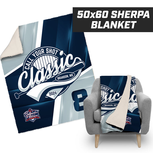 Call Your Shot Classic - 50”x60” Plush Sherpa Blanket