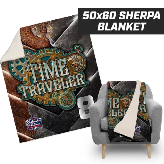 Time Traveler Showdown - 50”x60” Plush Sherpa Blanket