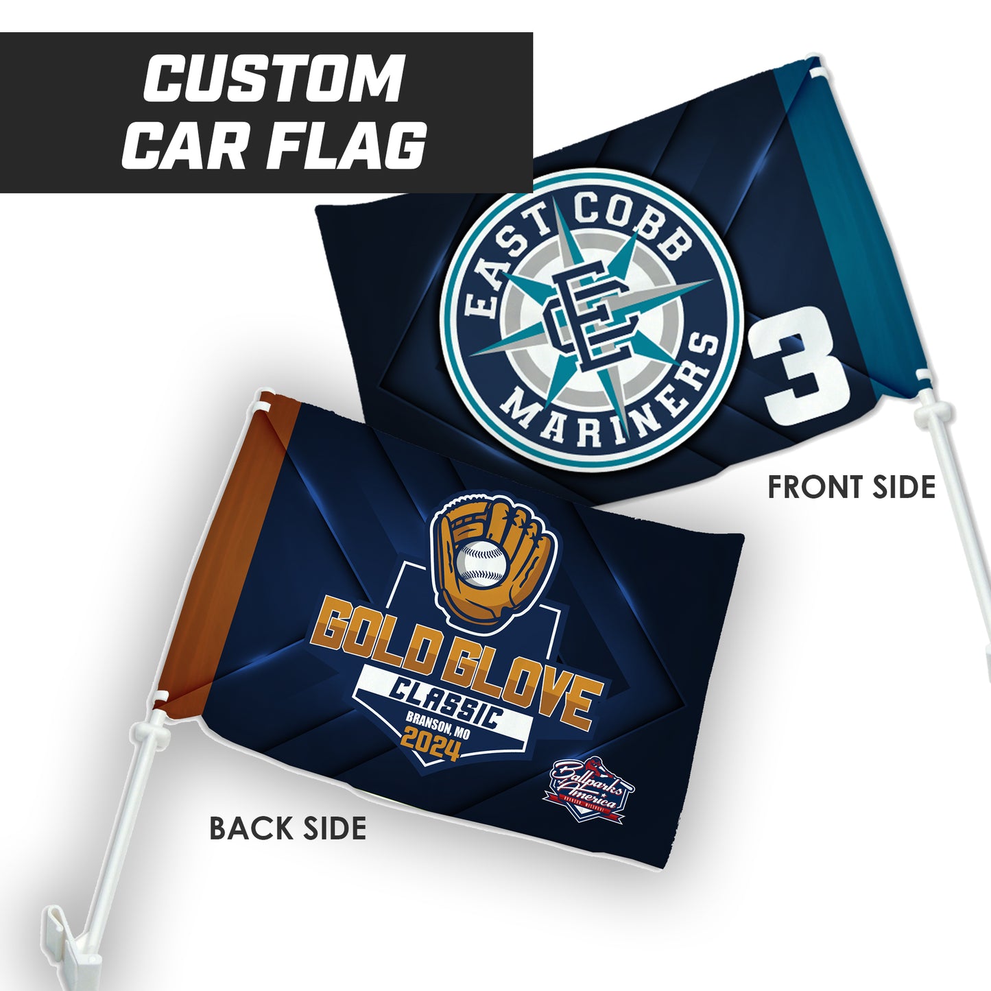 EC Mariners - Gold Glove Classic - Custom Car Flag