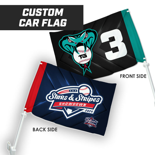 TG Dbacks Midway - Stars & Stripes - Custom Car Flag