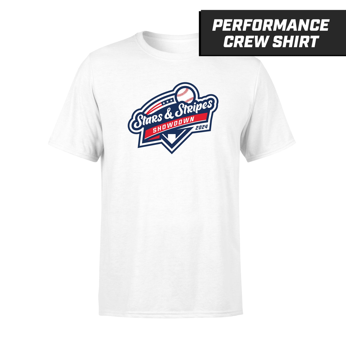 Stars & Stripes - White - Performance T-Shirt