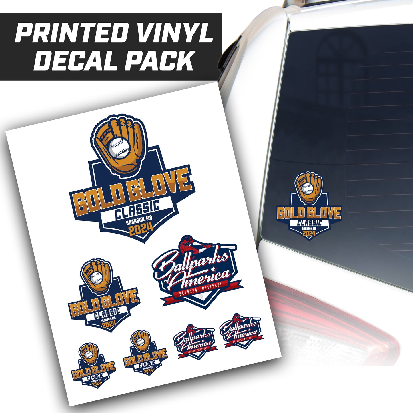 Gold Glove Classic - Logo Vinyl Decal Pack