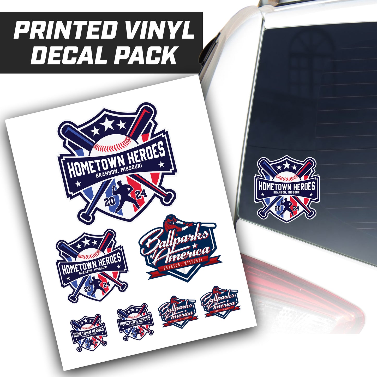 Hometown Heroes - Logo Vinyl Decal Pack