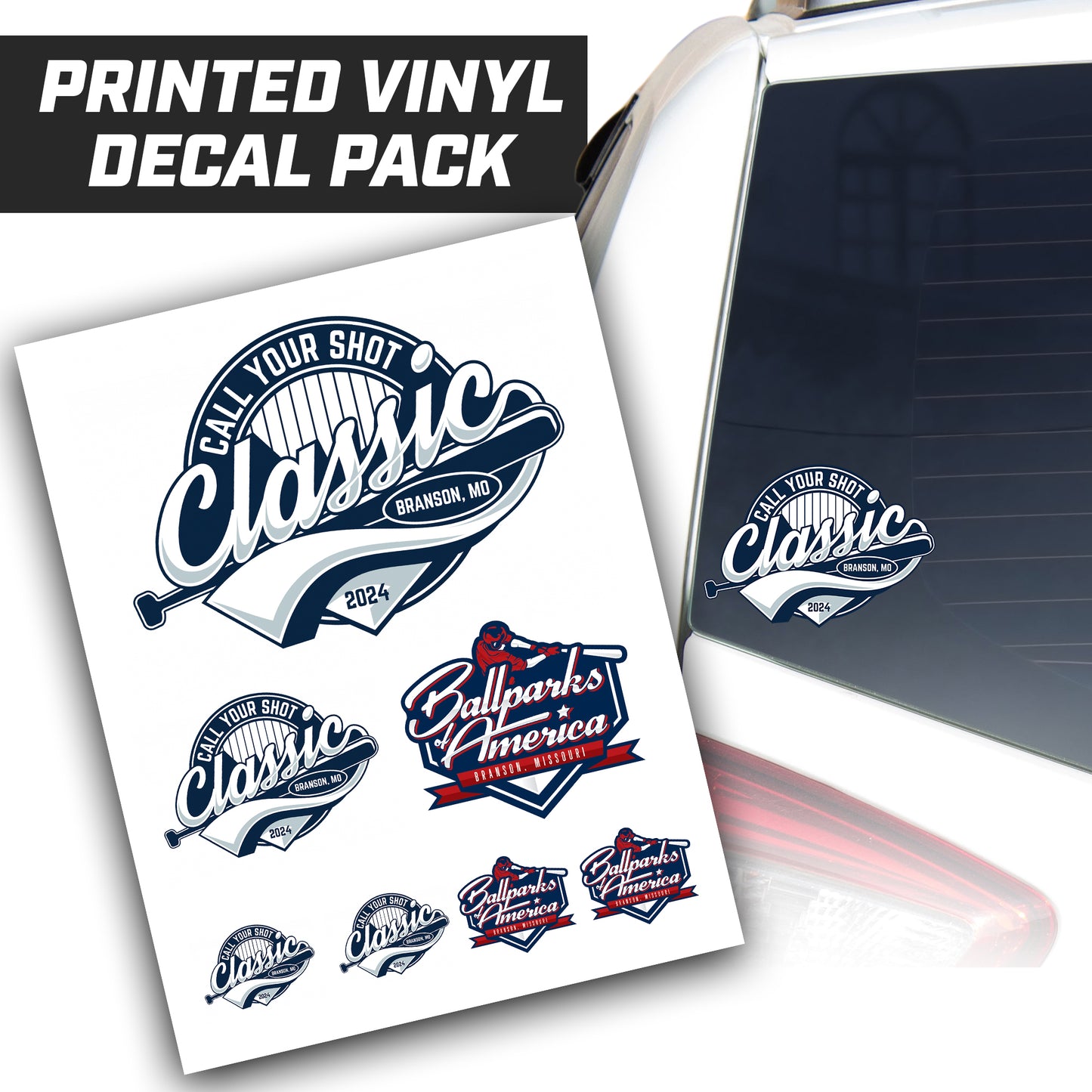 Call Your Shot Classic - Logo Vinyl Decal Pack