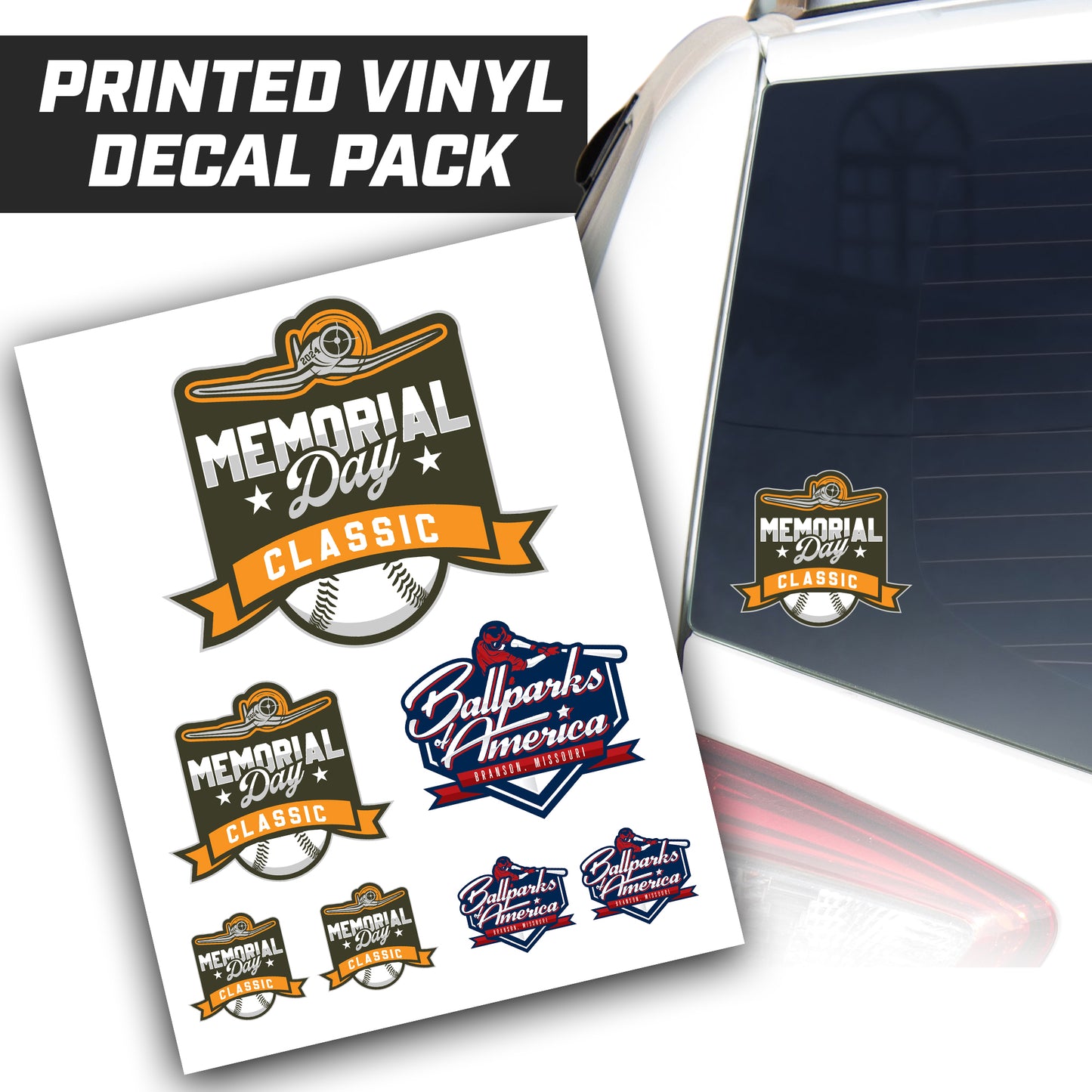 Memorial Day Classic - Logo Vinyl Decal Pack