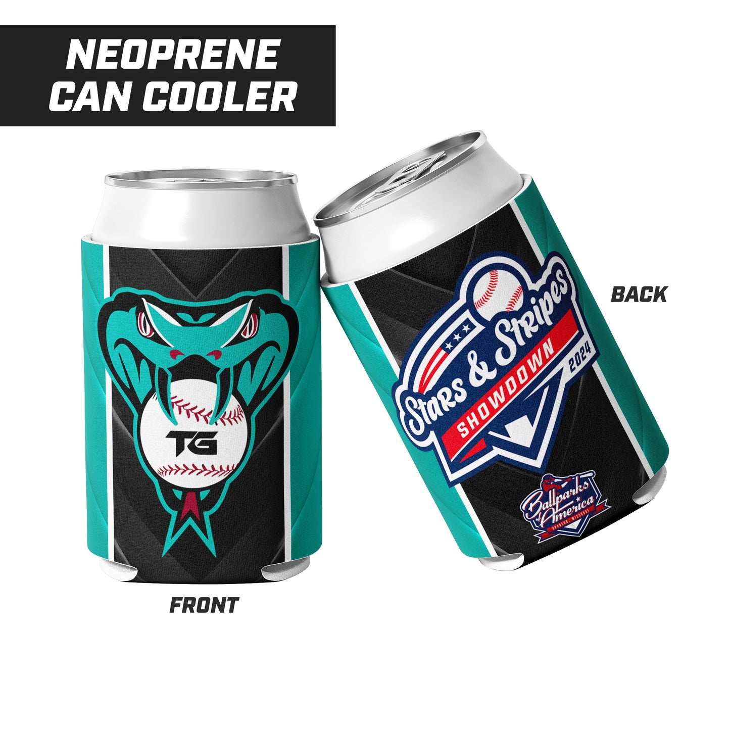 TG Dbacks Midway - Stars & Stripes - Can Coozie