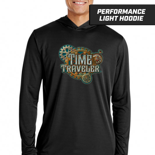 Time Traveler Showdown - Black - Performance Lightweight Hoodie