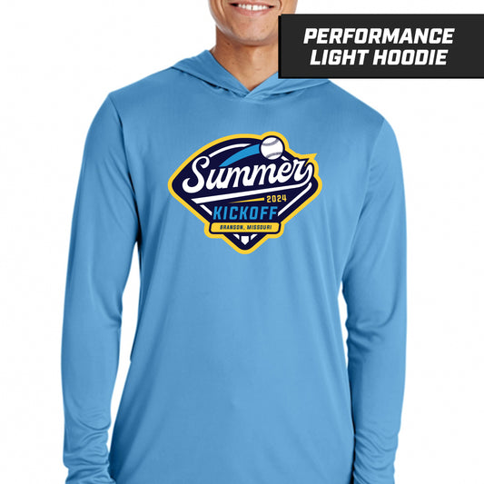 Summer Kickoff - Blue - Performance Lightweight Hoodie