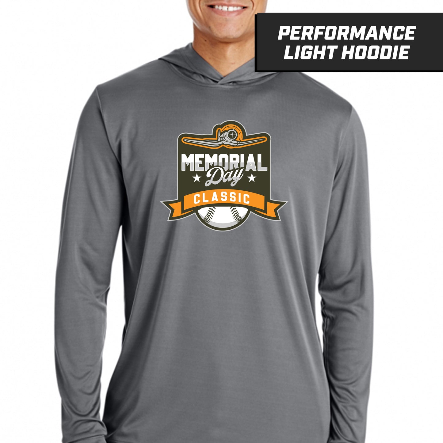 Memorial Day Classic - Graphite - Performance Lightweight Hoodie