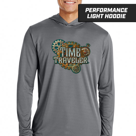 Time Traveler Showdown - Graphite - Performance Lightweight Hoodie