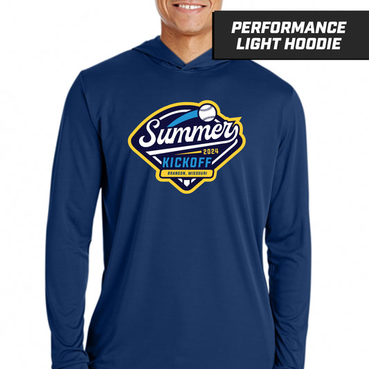 Summer Kickoff - Navy - Performance Lightweight Hoodie