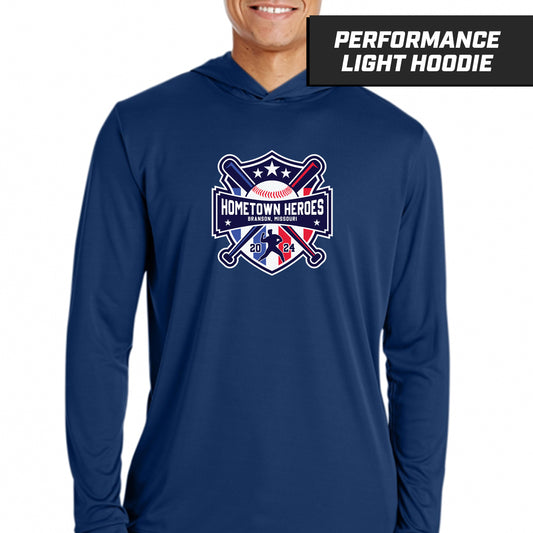 Hometown Heroes - Navy - Performance Lightweight Hoodie