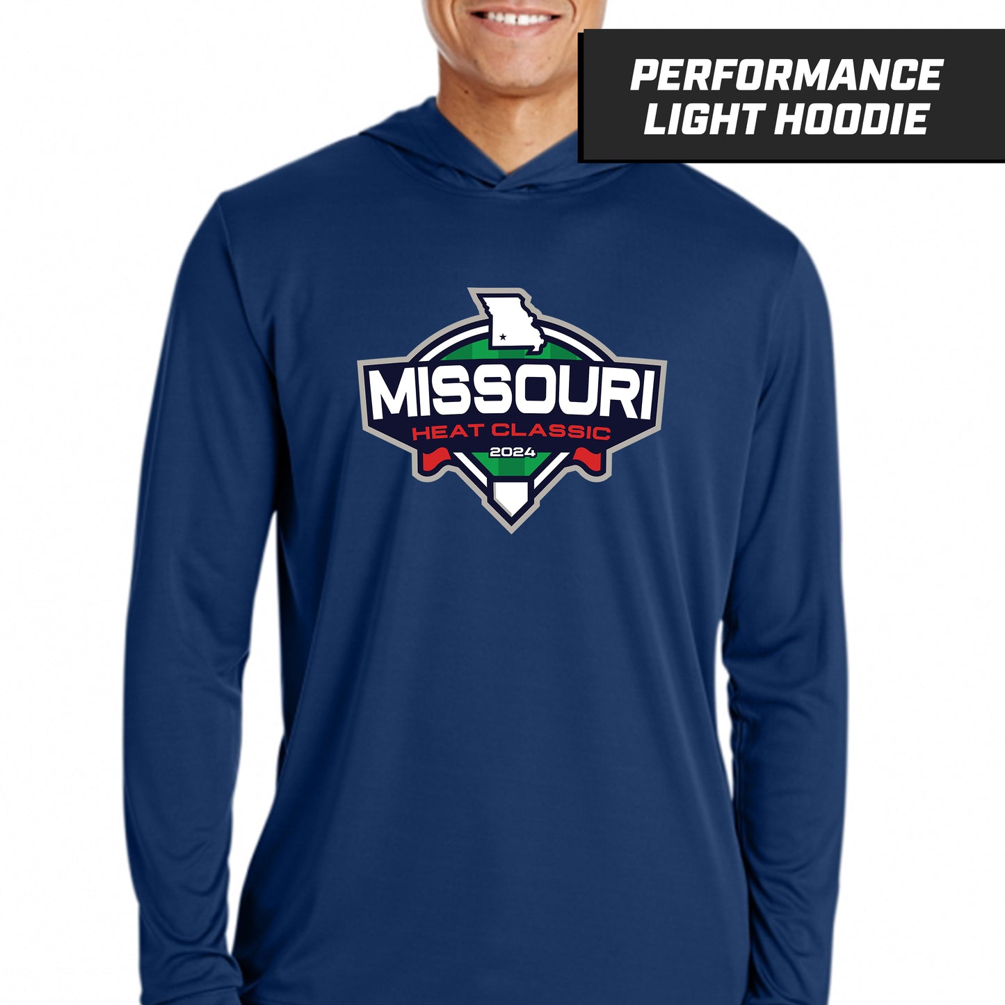 Missouri Heat Classic - Navy - Performance Lightweight Hoodie