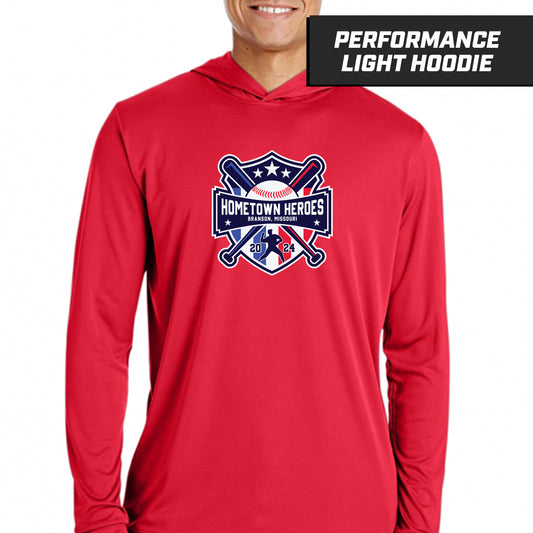 Hometown Heroes - Red - Performance Lightweight Hoodie