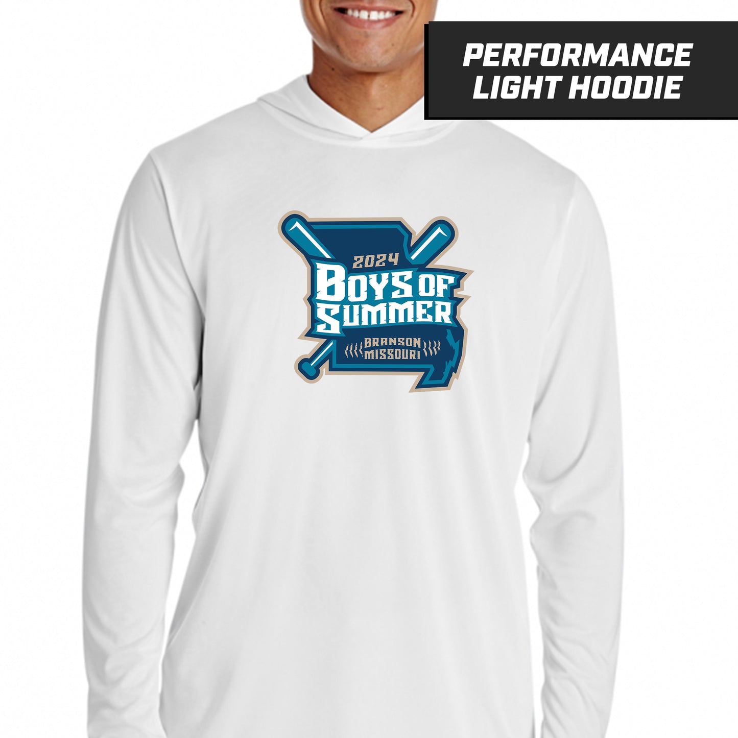 Boys Of Summer - White - Performance Lightweight Hoodie