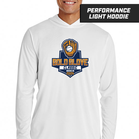 Gold Glove Classic - White - Performance Lightweight Hoodie