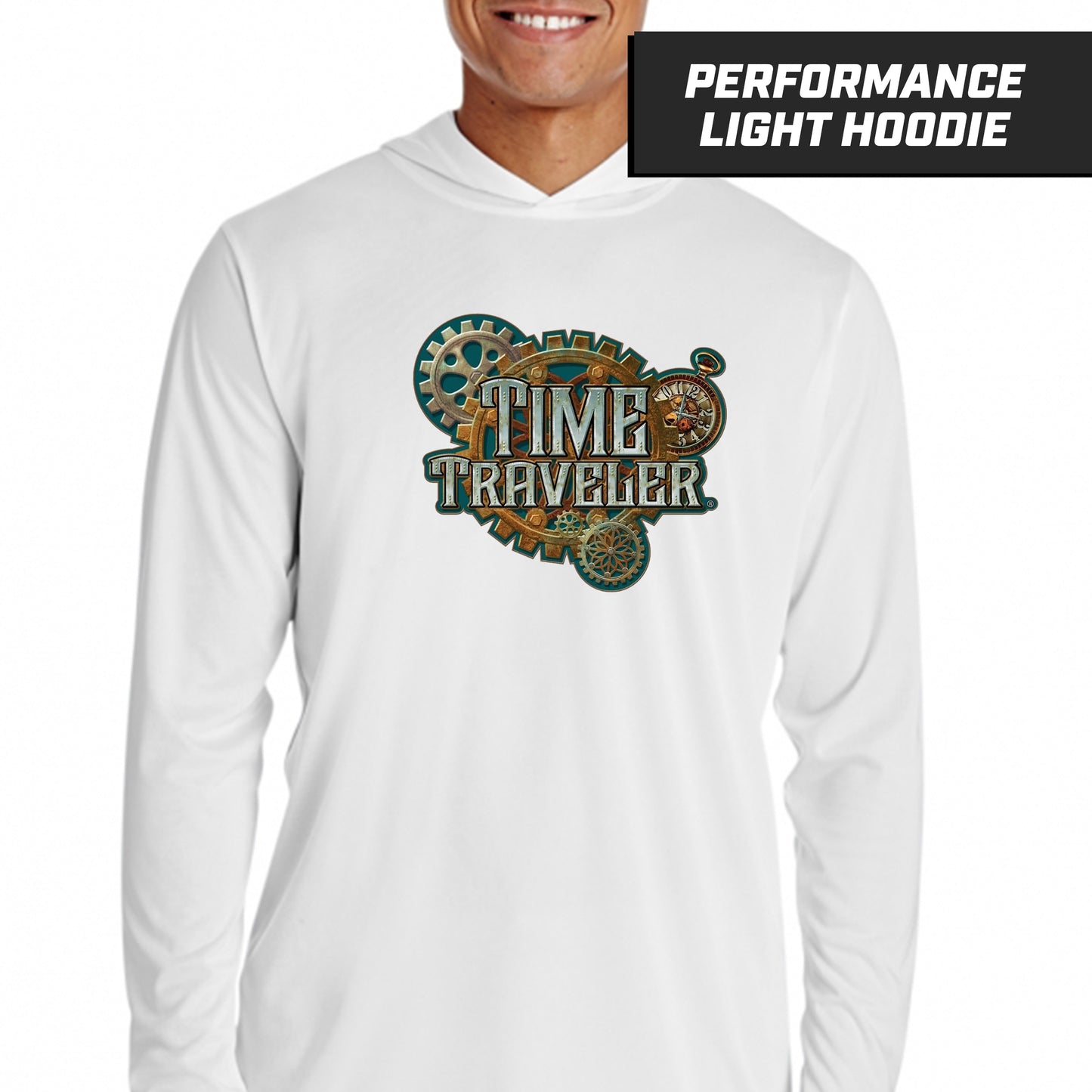 Time Traveler Showdown - White - Performance Lightweight Hoodie