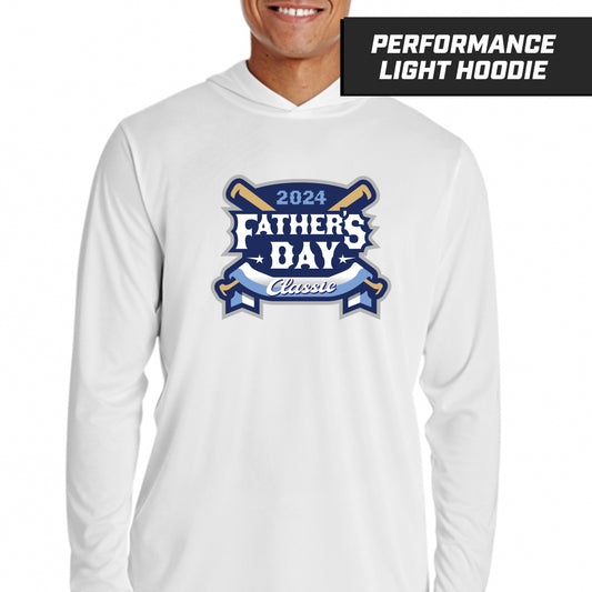 Father's Day Classic - White - Performance Lightweight Hoodie