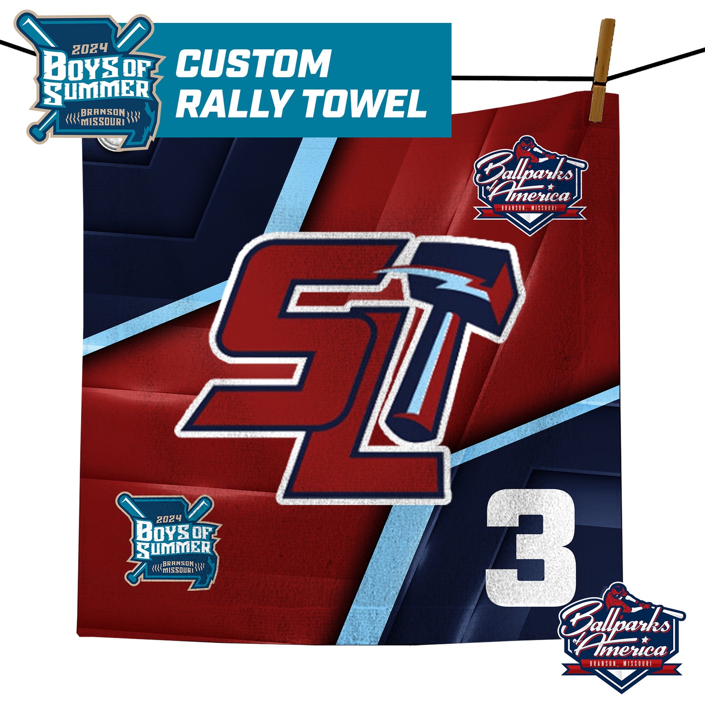 South Lyon Thunder - Boys Of Summer - Custom Rally Towel