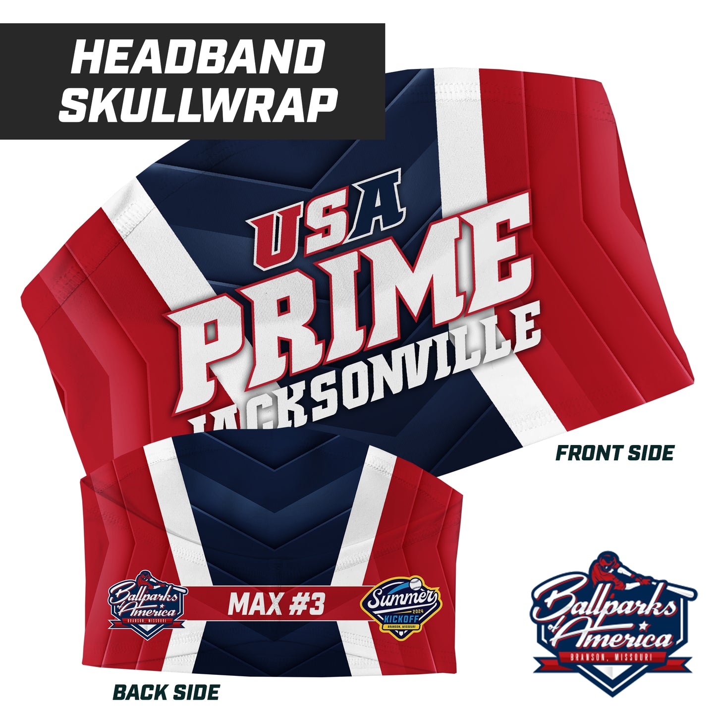 USA Prime Jacksonville - Summer Kickoff - Skull Wrap Headband