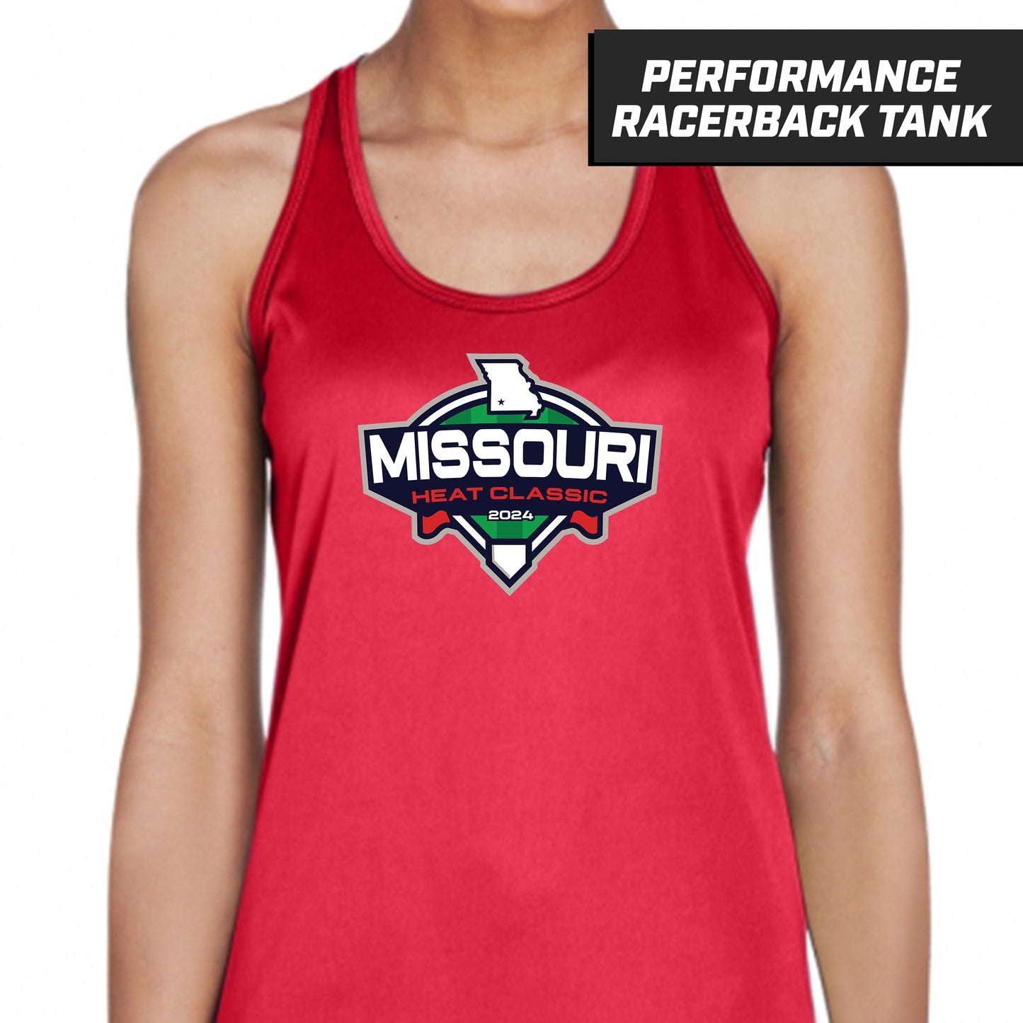 Missouri Heat Classic - Red - Performance Woman's Racerback Shirt