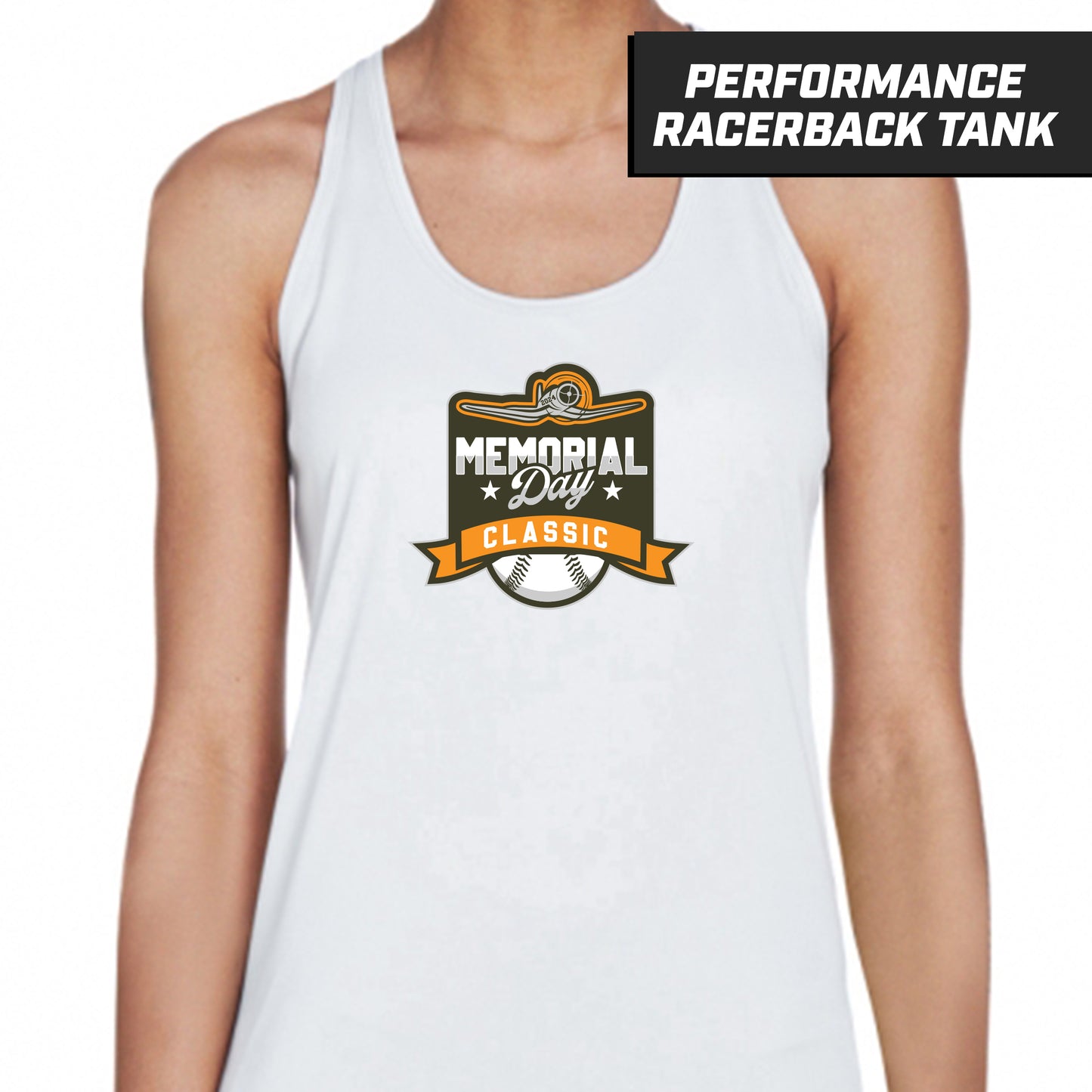 Memorial Day Classic - White - Performance Woman's Racerback Shirt