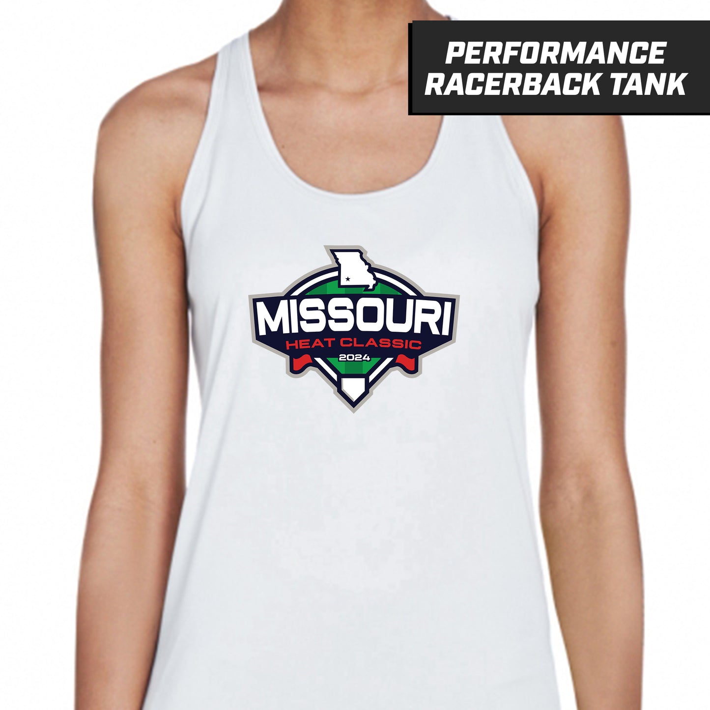 Missouri Heat Classic - White - Performance Woman's Racerback Shirt