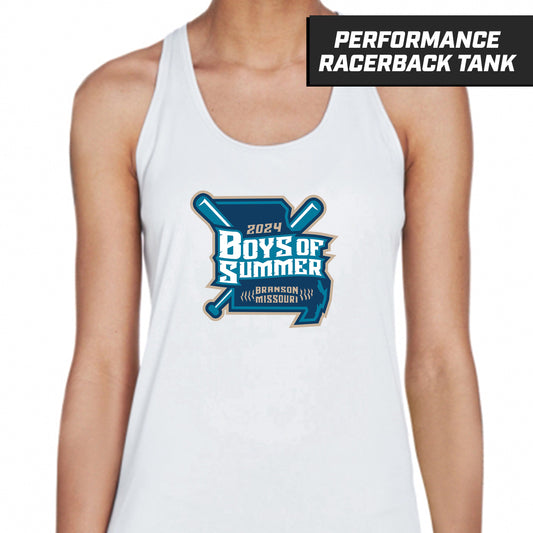 Boys Of Summer - White - Performance Woman's Racerback Shirt